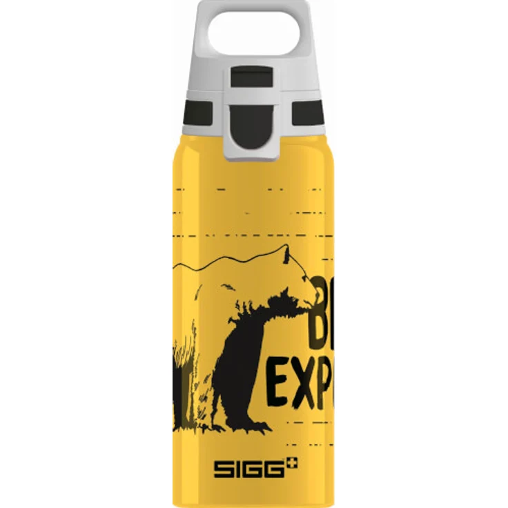 SIGG BRAVE BAER 0.6 L Trinkflasche ALU mit WMB ONE TOP, BPA frei, Auslaufsicher, Co# tauglich – Bild 1
