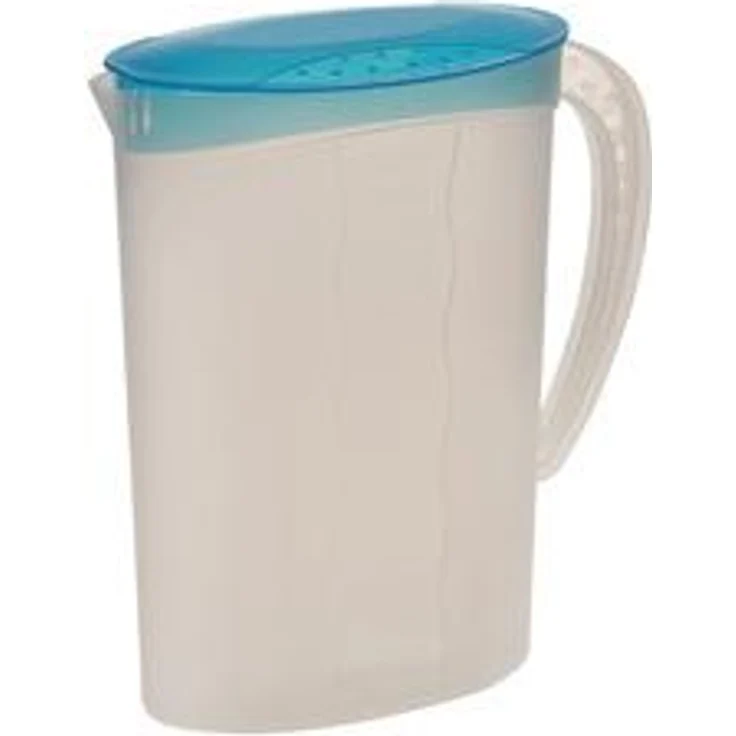 keeeper Saftkanne 2 l, Polypropylen, Fresh Blue transparent, 9.5 x 18.5 x 24.5 cm