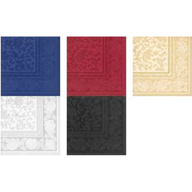 Papstar 50 Servietten ''ROYAL Collection'' 1-4-Falz 40 cm x 40 cm schwarz ''Ornaments'', #19828