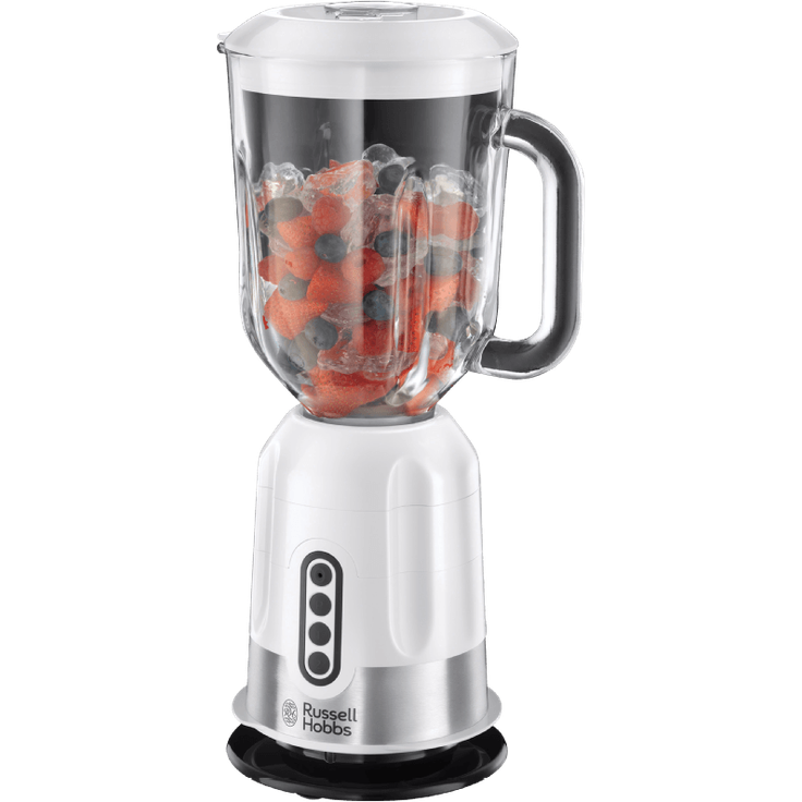 Russell Hobbs EasyPrep Glas-Standmixer (platzsparende Verstaumöglichkeit, 1.1 PS-Motor, 1.7l, 2 Geschwindigkeitsstufen, 850 Watt, 22990-56) weiß