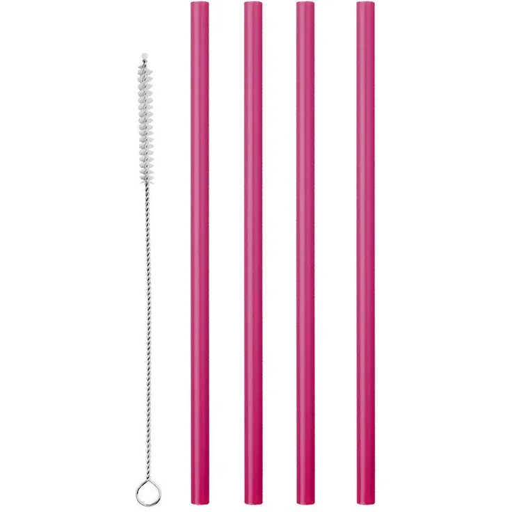 Metaltex 253135000 Wiederverwendbare Trinkhalme Kunststoff