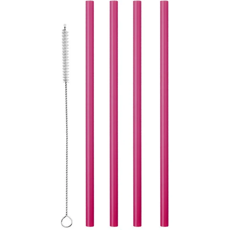 Metaltex 253135000 Wiederverwendbare Trinkhalme Kunststoff