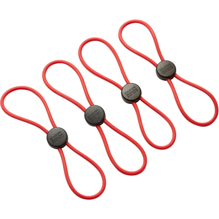 Kuhn Rikon Rot 21084 Elastische Schnellverschlüsse 4-Set, Silikon