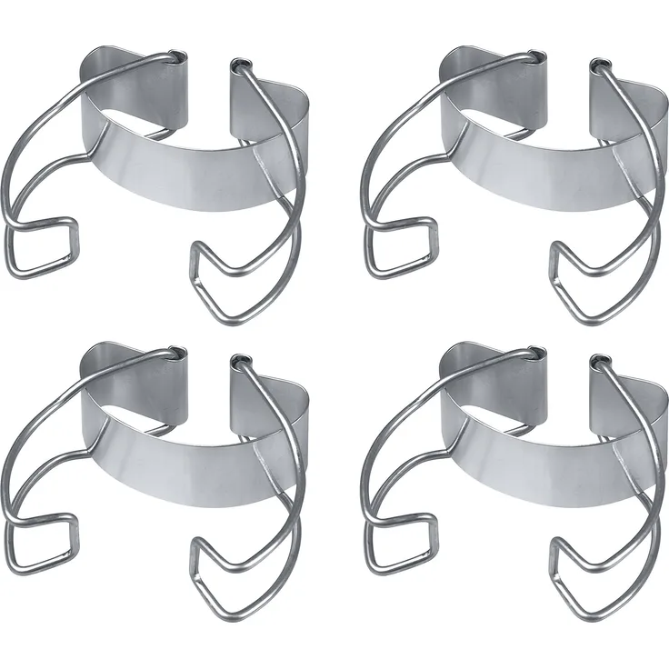 Dr. Oetker Universalbügel, Stahl, Silber, 6,5 x 4,5 x 4 cm, 4-Einheiten