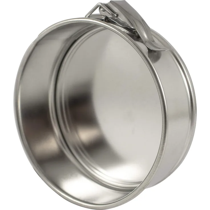 Zenker 62232 Mini-Kuchenform aus Weißblech, Serie Silver ø 12 XM (Farbe: Silber), Menge: 1 Stück