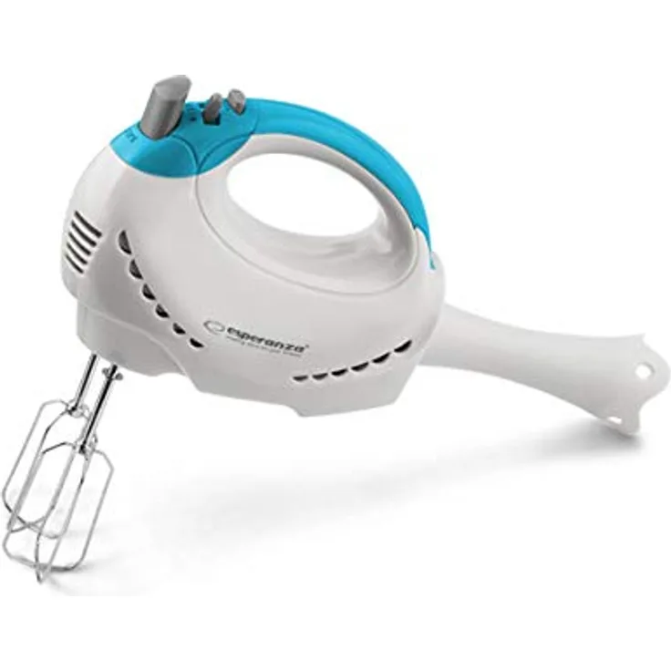 Esperanza EKM010 Handmixer Tiramisu 300W, Metall, Weiß, Blau