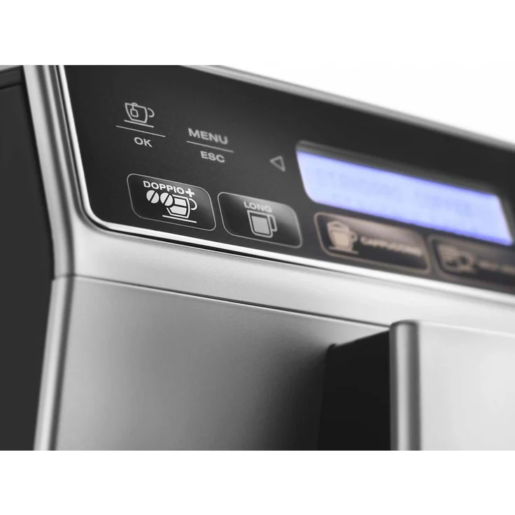De'Longhi Autentica Cappuccino ETAM 29.660.SB Kaffeevollautomat mit Milchsystem und integriertem Mahlwerk, Cappuccino und Espresso auf Knopfdruck, Digitaldisplay mit Klartext, 2-Tassen-Funktion, silber – Bild 2