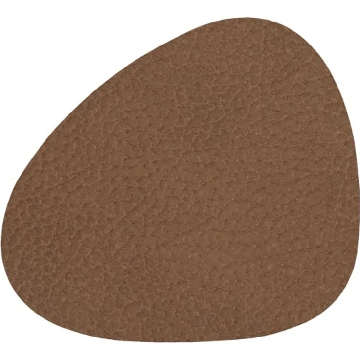 LIND DNA HIPPO Untersetzer Curve brown 11 x 13 cm braun