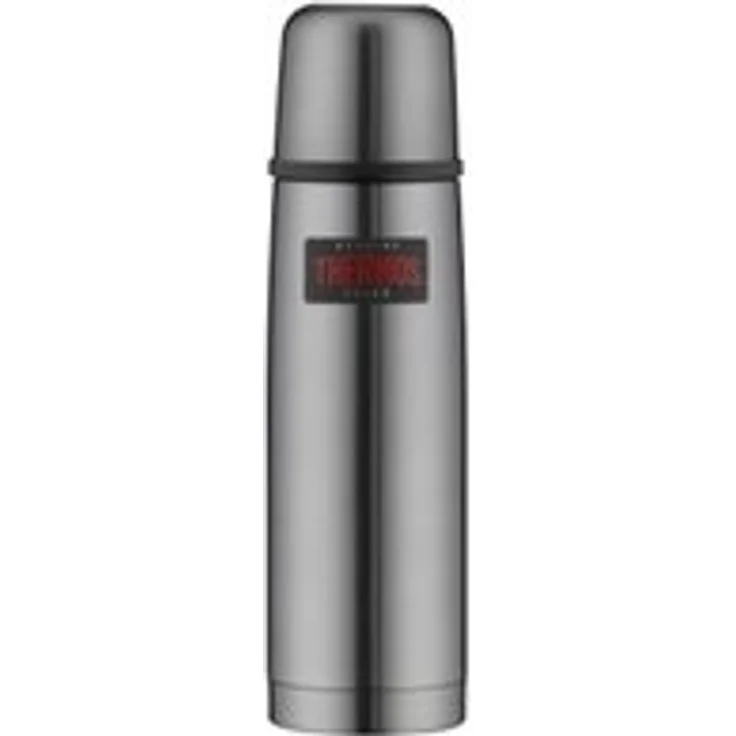 THERMOS 4019.218.050 Thermosflasche Light & Compact, Edelstahl Cool Grey 0,5 l, Spülmaschinenfest, 12 Stunen heiß, 24 Stunden kalt – Bild 1