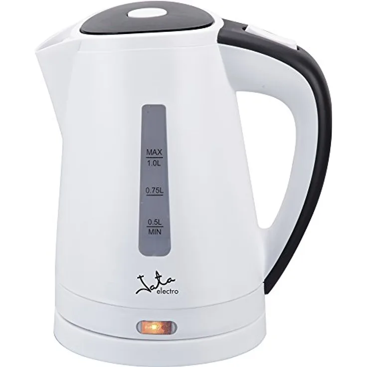 Jata ha701 ? Wasserkocher Schneller-Kochen, ohne Kabel, 1 Liter Kapazität, 2000 W, Farbe Weiß