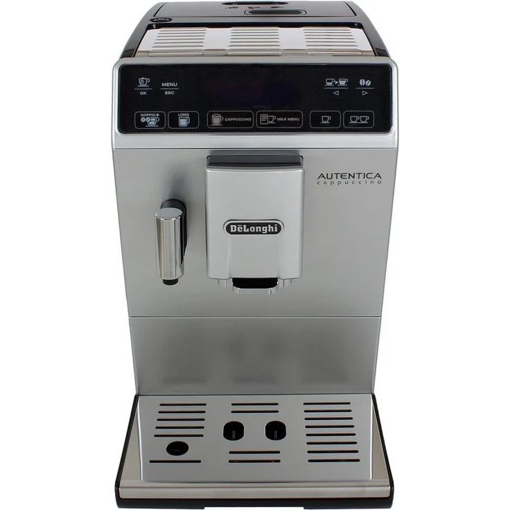 De'Longhi Autentica Cappuccino ETAM 29.660.SB Kaffeevollautomat mit Milchsystem und integriertem Mahlwerk, Cappuccino und Espresso auf Knopfdruck, Digitaldisplay mit Klartext, 2-Tassen-Funktion, silber – Bild 9