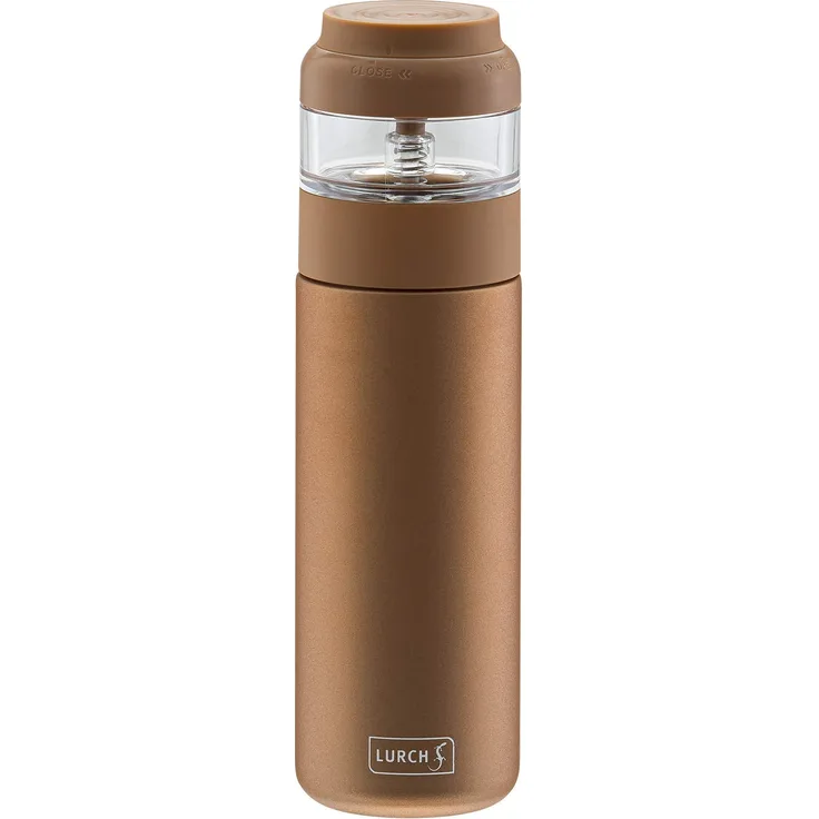 Lurch 240917 Bereiter 2 in 1: Isolierflasche und Teezubereiter für grünen und weißen Tee, Edelstahl