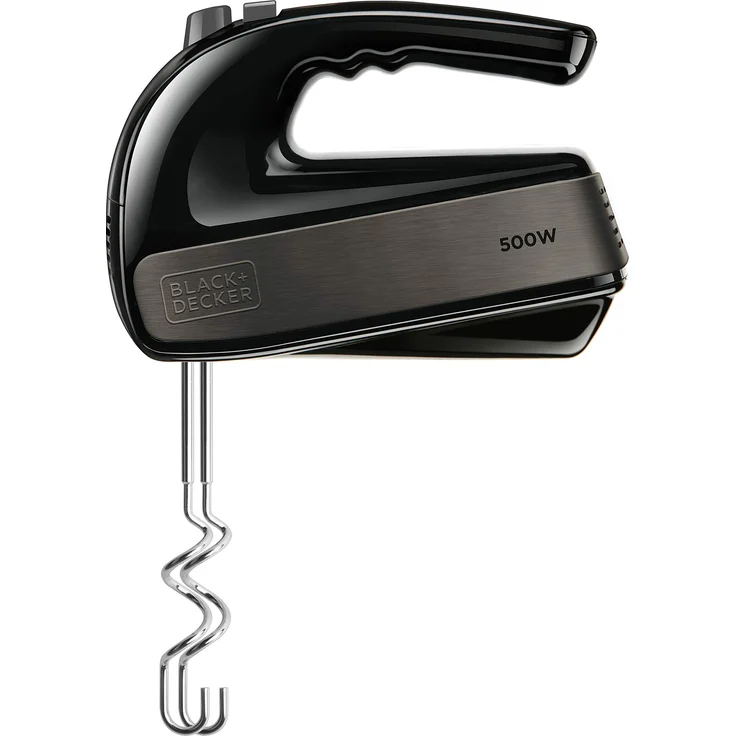 Black + Decker ES9130010B BXMX500E Handrührer, 500, Edelstahl, Grau-Schwarz – Bild 1