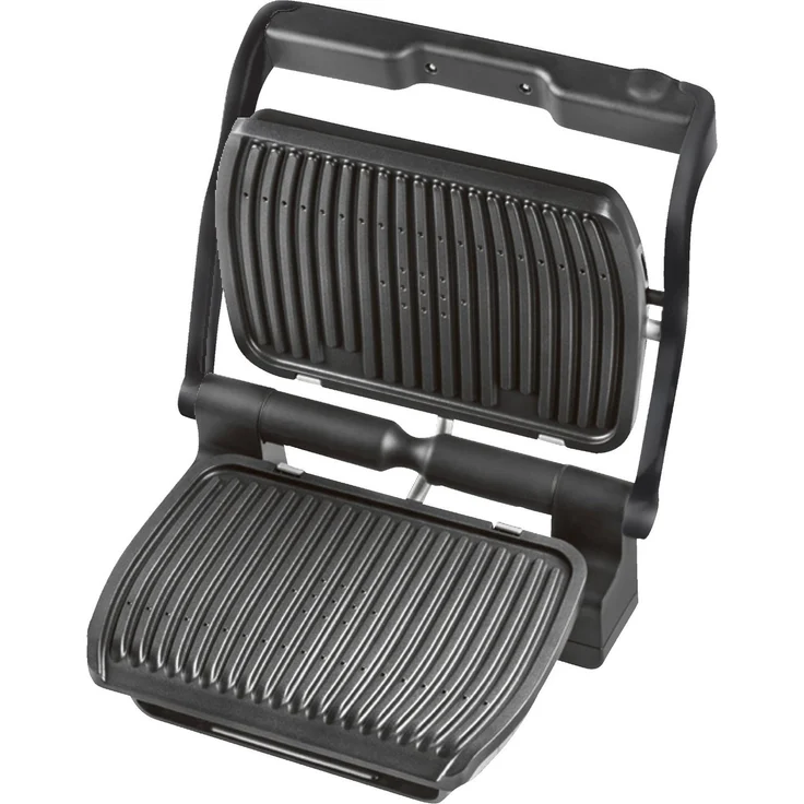 Tefal GC712812 Optigrill+, Kontaktgrill, antihaftbeschichtet, 2000 Watt, 6 automatische Programme, 1 manuelles Programm mit 4 Temperatureinstellungen, Grillfläche 33 x 20 cm, Warmhaltefunktion, schwarz – Bild 3