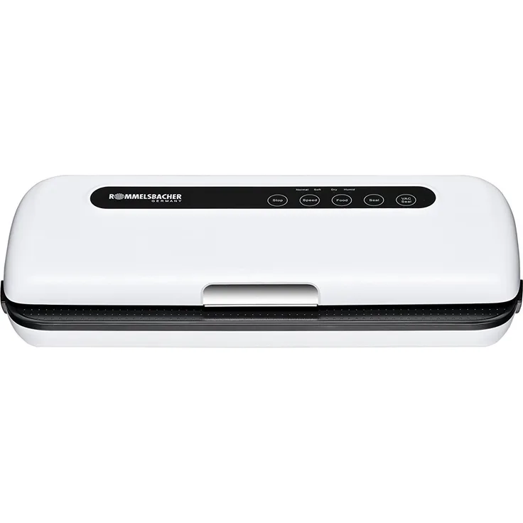 ROMMELSBACHER Vakuumierer VAC 110 - vollautomatisches Vakuumieren & Versiegeln, 2 Pumpengeschwindigkeiten, 2 Versiegelungszeiten, für Folien bis 30 cm Breite, Schlauchanschlusss 