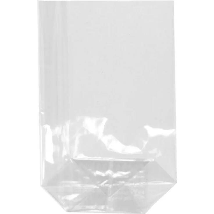 1200 Bodenbeutel, PP 15 cm x 10 cm x 3,5 cm transparent