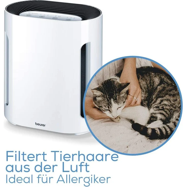 Beurer LR 210 Luftreiniger, für Räume bis 26 m², mit HEPA-Filter H13, Timer & Nachtmodus (69300) – Bild 7