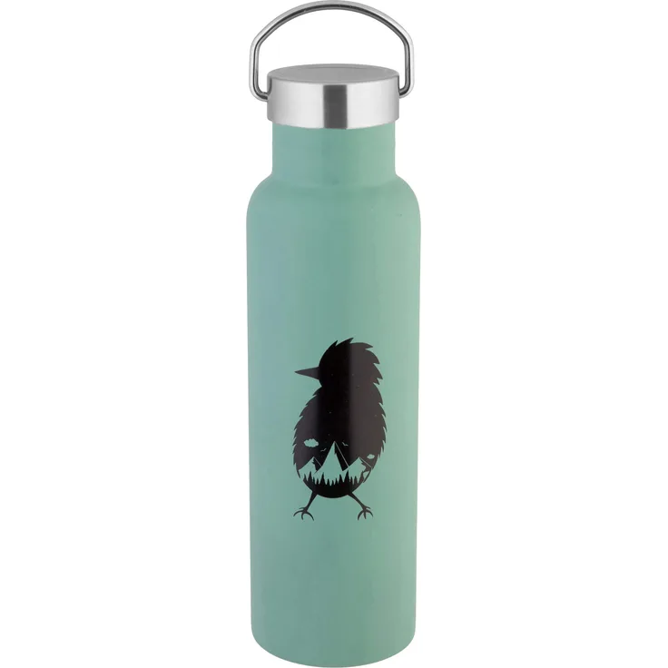 axentia 131905 Davos Isolierflasche für Warm- und Kaltgetränke, Edelstahl, mintgrün