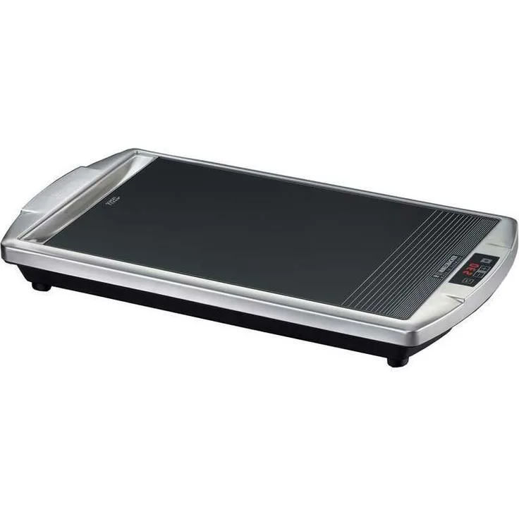 ROMMELSBACHER Ceran Grill CG 2308-TC - Made in Germany, Ceran Grillfläche, Temperatur von 80 - 280 °C einstellbar, LED-Display, Touch Control, Fettablaufrinne, Edelstahlgehäuse