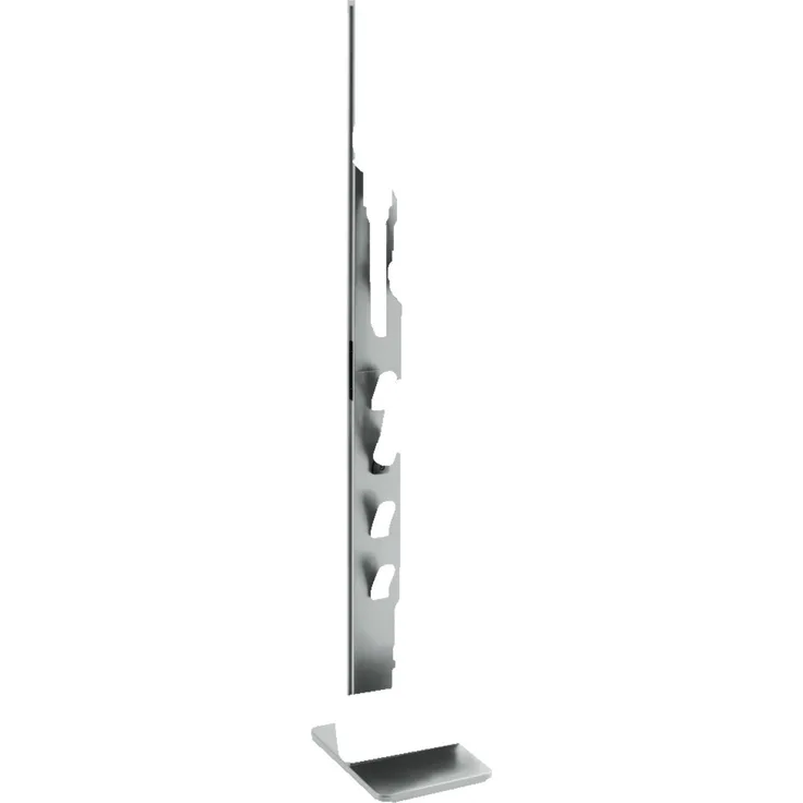 Xavax Universal Staubsauger-Ständer mit Zubehör-Halterung (Standfuß Organizer für Akkustaubsauger, Akkusauger Boden-Ständer passend für Dyson, Bosch, AEG, Philips, Rowenta, bohrfreie Montage) silber