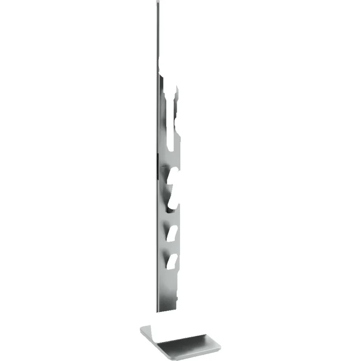 Xavax Universal Staubsauger-Ständer mit Zubehör-Halterung (Standfuß Organizer für Akkustaubsauger, Akkusauger Boden-Ständer passend für Dyson, Bosch, AEG, Philips, Rowenta, bohrfreie Montage) silber – Bild 1
