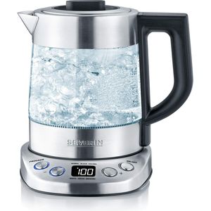 Bild für SEVERIN WK 3473 Glas-Tee--Wasserkocher Deluxe Mini (ca. 2.200 W, mit Temperaturregler, Für 1 L Wasser-0,75 L Tee)