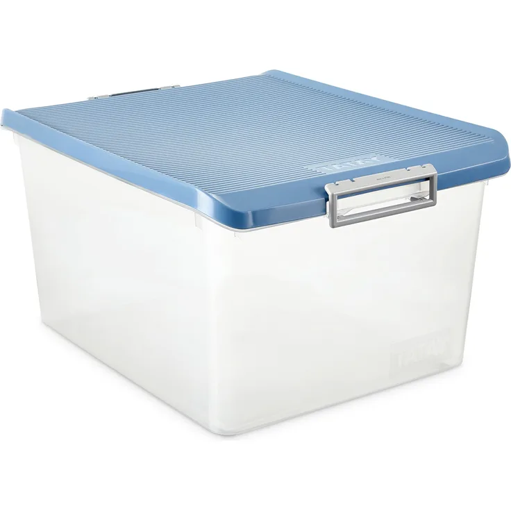 TATAY vielseitiger Einsatz Kunststoff, 35 Liter, 26 X 37 X 47 cm, Stahlblau, 35 l