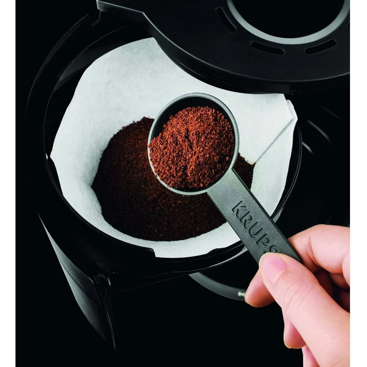 Krups F30908 Krups ProAroma Glas-Kaffeemaschine, 10 Tassen, 1.050 W im modernen Design, schwarz – Bild 4