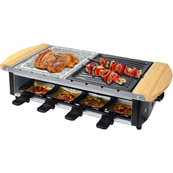 Syntrox RAC-1200W Uri Raclette-Grill, Antihaftbeschichtet, 1200 Watt