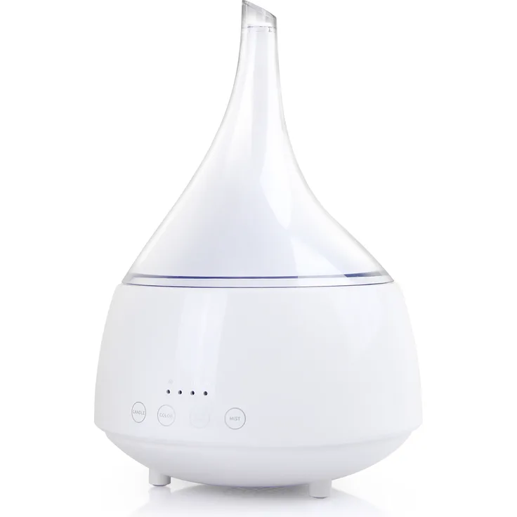 Aktobis WDH-AD31 Aroma-Diffuser, Duftlampe, Ultraschall-Prinzip, 7 LED Farben, Inkl. Orangenöl, Aromaleistung bis 30 ml-h