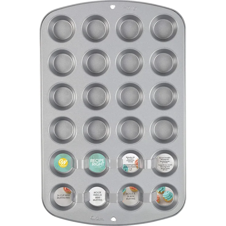 Wilton 03-0-0017 24 er Mini-Muffinbackform, antihaftbeschichtet, stahl