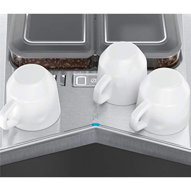 Siemens EQ.9 plus connect s700 Kaffeevollautomat TI957FX1DE, Personalisierung, 2 Bohnenbehälter, integriertes Mahlwerk, extra leise, 1500 Watt, Edelstahl, mit Milchsystem – Bild 3