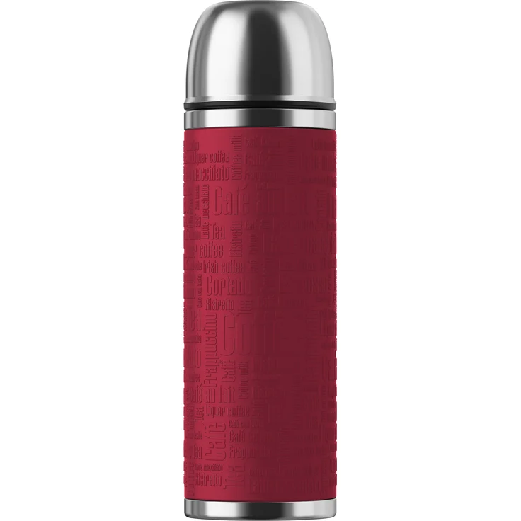 Emsa 515715 Senator Manschette Isolierflasche, Mobil genießen, 1 l, Safe Loc Verschluss, rot – Bild 1