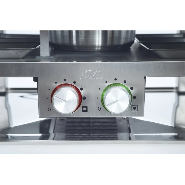 Solis Raclette, Tischgrill und-oder Fleischfondue, 8 Personen, Edelstahl, Combi-Grill 3 in 1 Typ 796  – Bild 4