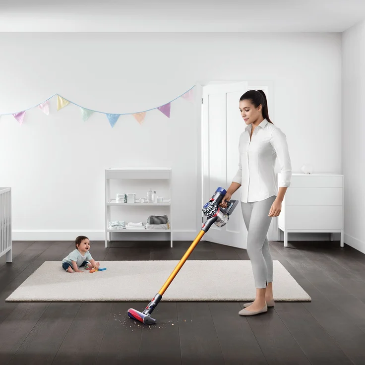Dyson V8 Absolute 2017 Handstaubsauger, 40 min Laufzeit, Elektrobürsten mit Direktantrieb und Softwalze  – Bild 5