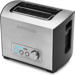 Gastroback 42397 Design Toaster Pro 2S, 2-Scheiben, intergrierter Brötchenaufsatz, 9 Bräunungsstufen, LED-Countdown-Anzeige, 950 Watt, 18-8 Edelstahl, edelstahldesign