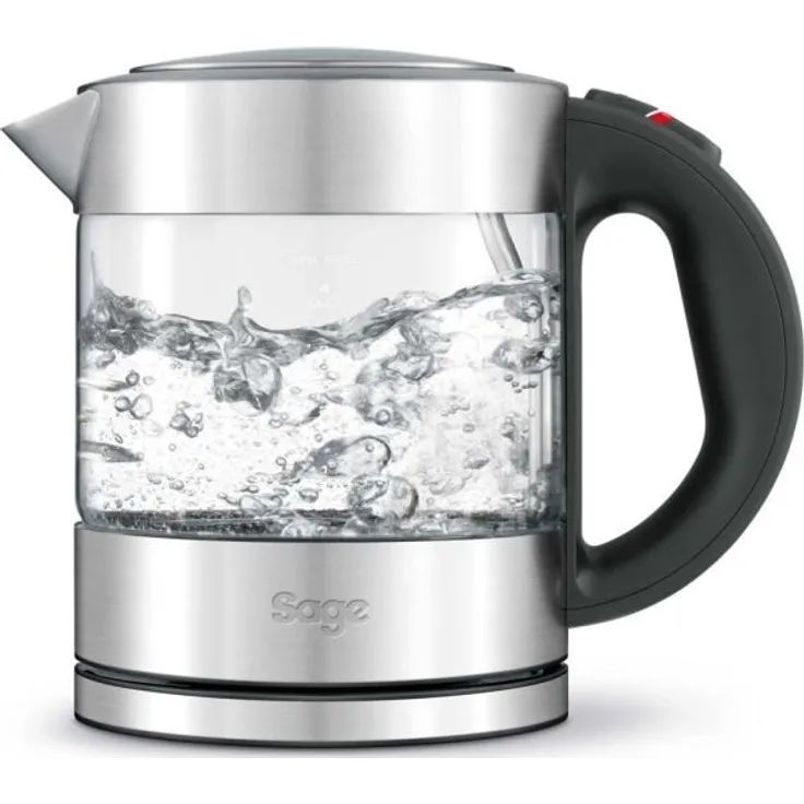 SAGE STA395 the Compact Kettle Pure in Edelstahl-Glas-Optik, 1 Liter