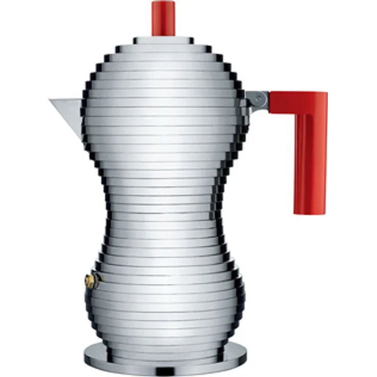 Alessi MDL02-3 R Kaffeekanne, Aluminium, rot – Bild 1