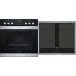 Siemens EQ321VV1MK edelstahl + edelst, Backofen-Set, A, Einbaugerät, Betriebsart Ofen elektrisch, Anzahl Kochfelder 4, Volumen 71 l, Breite 60 cm, Ober-Unterhitze + Umluft