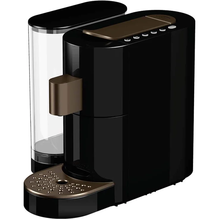 K-fee Twins II Kaffeekapselmaschine, (1455 Watt, 2,3 Liter Wassertank, Farbe Schwarz-Kupfer)