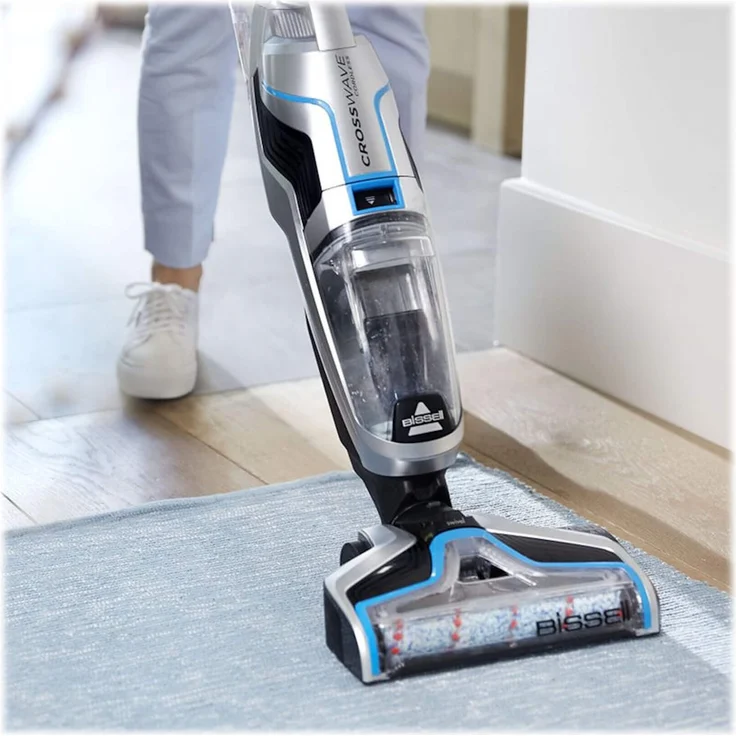 Bissell 2582N CrossWave Cordless Nass- und Trockenreiniger, 25 min Akkubetrieb, 3in1 Bodenreiniger, saugt und wischt Böden gleichzeitig, kabellos, silber – Bild 14
