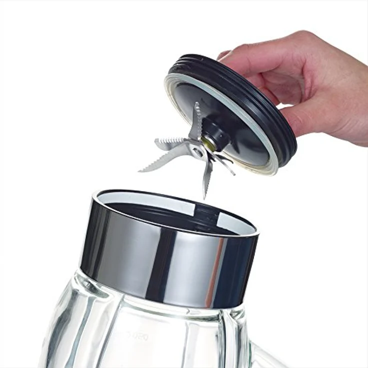 SEVERIN Standmixer mit Glas-Mixbehälter, 1,5 L, ca. 1.000 W, SM 3710, Edelstahl-Schwarz  – Bild 10
