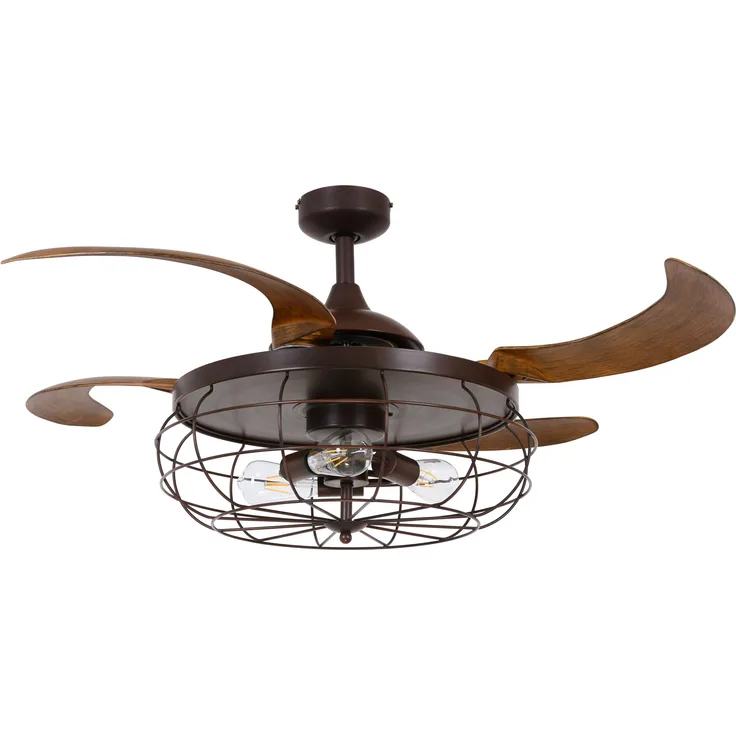 Beacon Deckenventilator Fanaway Industri Bronze mit Licht