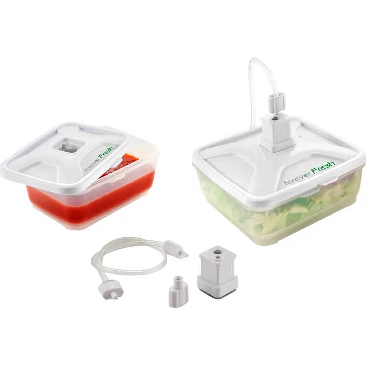 MACOM 705 Behälter-Set, Frischhaltedosenset, Vakuumverpackungsbehälter, 2-teilig