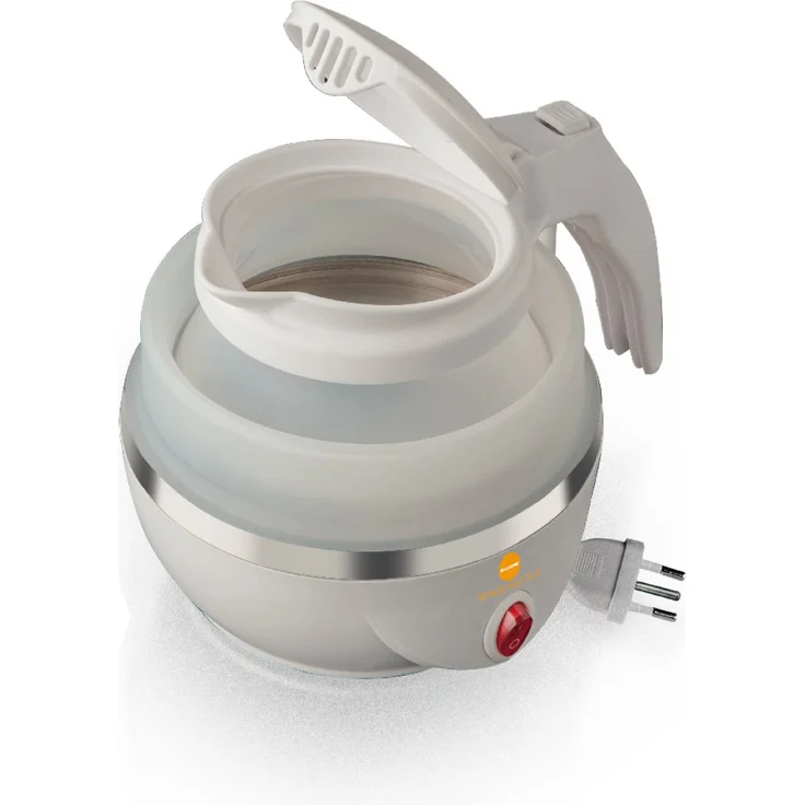 Macom 862 Space Kettle Elektrischer Wasserkocher, kompakt, platzsparend, für unterwegs, Weiß – Bild 1