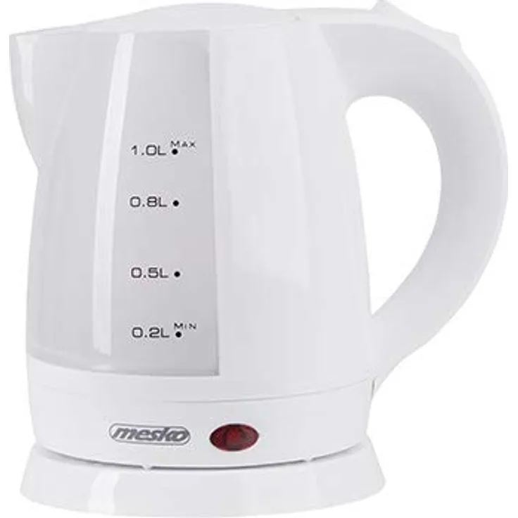 Mesko MS1276 Wasserkocher, 1 Liter, weiß