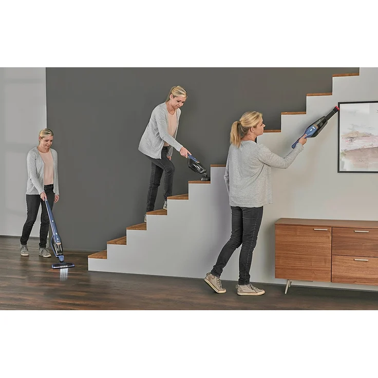 AEG Ergorapido CX7-2-I360 Handstaubsauger, 45 min Akkubetrieb, LED-Frontlicht, 180° Drehgelenk, Bürstenreinigungsfunktion, freistehend, blau  – Bild 7