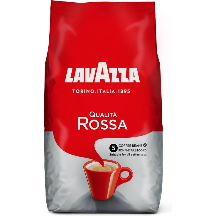Lavazza Kaffeebohnen - Qualità Rossa - 6er Pack (6 x 1 kg)