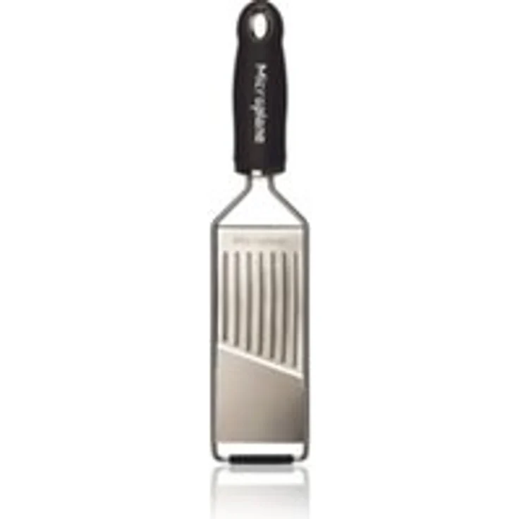 Microplane Profi Gemüsehobel Edelstahl Schwarz aus der Gourmet Serie für Kartoffel, Karotte, Gurke, Zucchini und Rote Beete