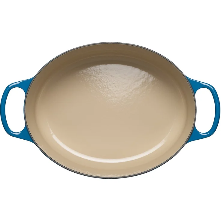 Le Creuset Signature Gusseisen-Bräter mit Deckel, Ø 29 cm, Oval, Für alle Herdarten und Induktion geeignet, Volumen: 4,7 l, Marseille – Bild 3